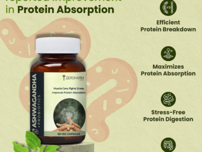 Zeroharm Ashwagandha Probiotic Capsules pack side view
