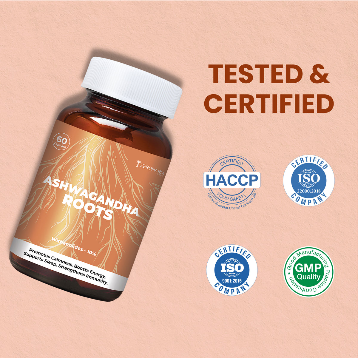 Zeroharm Ashwagandha Roots Capsules image 7