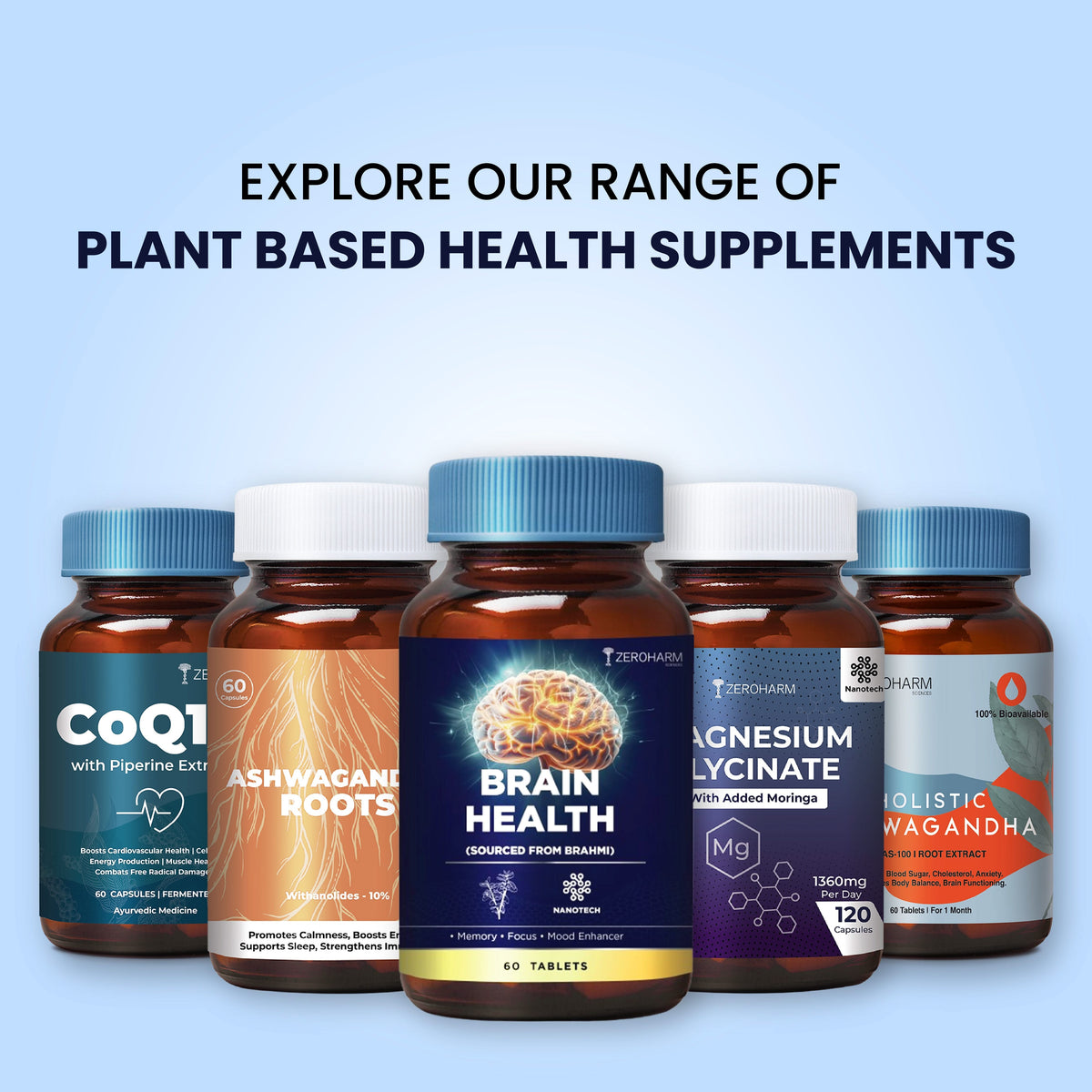 Zeroharm Brain Health Tablets pack detail view