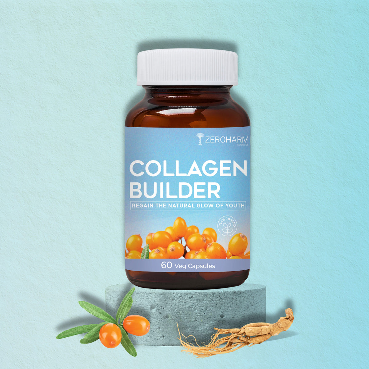 Zeroharm Collagen Builder Capsules pack front view