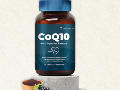 Zeroharm CoQ10 With Piperine Capsules pack front view