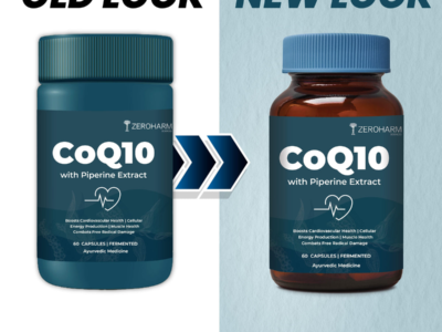 Zeroharm CoQ10 With Piperine Capsules pack side view