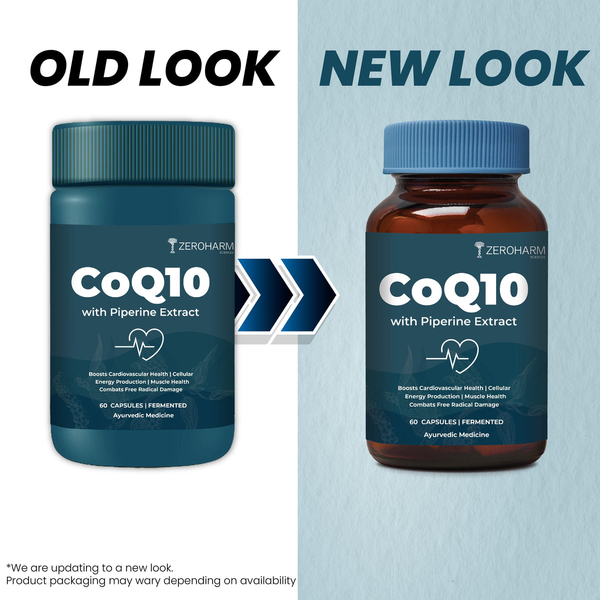 Zeroharm CoQ10 With Piperine Capsules pack side view