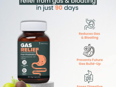 Zeroharm Gas Relief Capsules pack side view