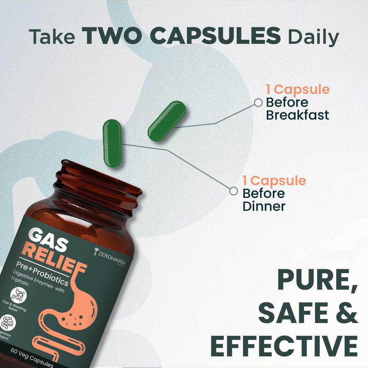 Zeroharm Gas Relief Capsules image 6