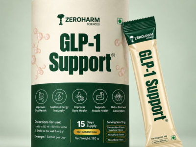 Zeroharm GLP-1 Support Sachet pack front view