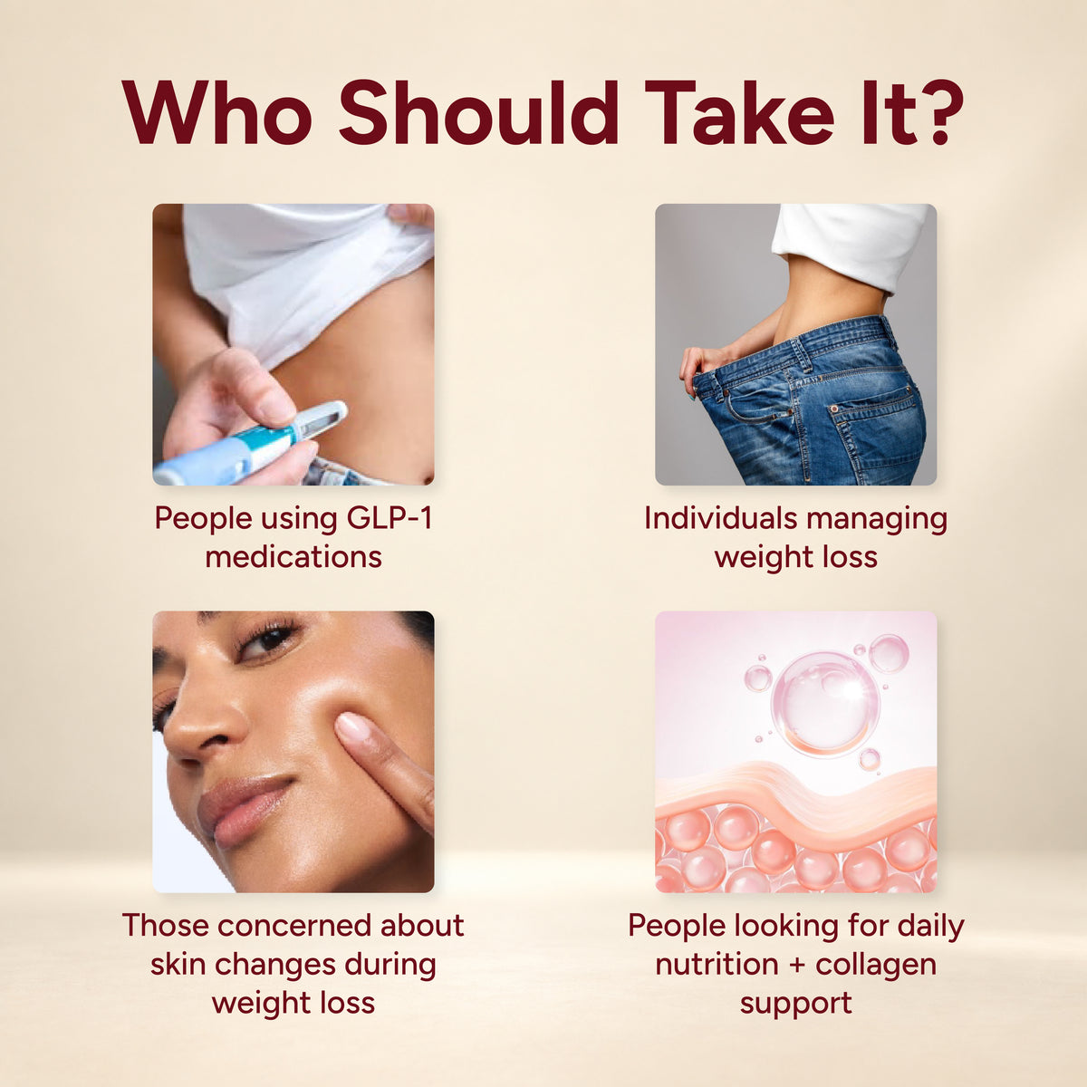Zeroharm GLP-1 Support Plus Collagen Sachet strip blister view
