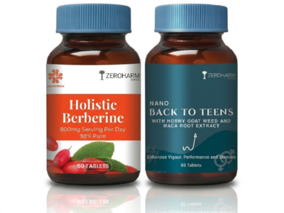 Zeroharm GlucoVigor Berberine pack front view