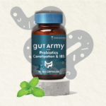 Zeroharm Gut Army Constipation and IBS Probiotic Capsules pack front view