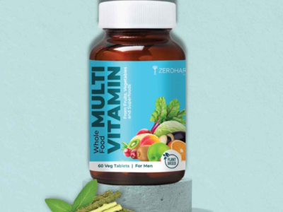 Zeroharm Best Whole Food Multivitamin Tablets for Men pack front view