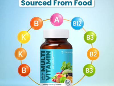Zeroharm Best Whole Food Multivitamin Tablets for Men pack side view