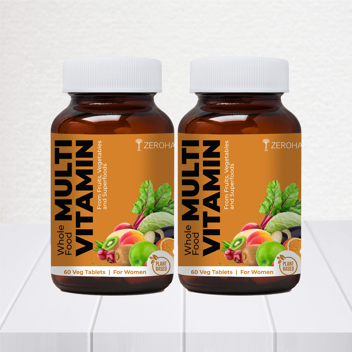 Zeroharm Best Whole Food Multivitamin Tablets for Women pack detail view