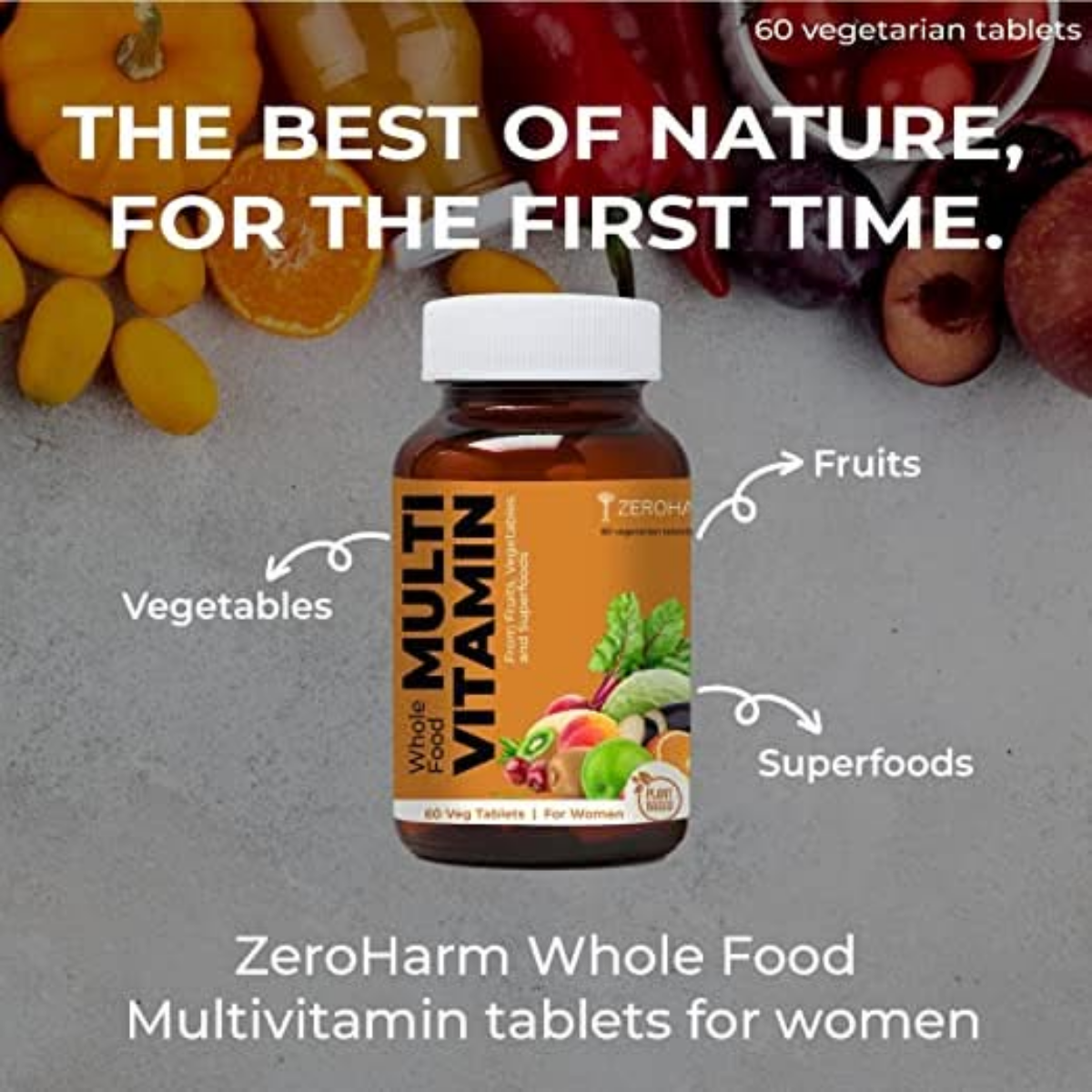 Zeroharm Best Whole Food Multivitamin Tablets for Women image 9