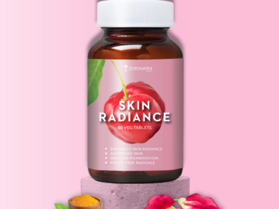 Zeroharm Ayurvedic Skin Radiance Tablets pack front view