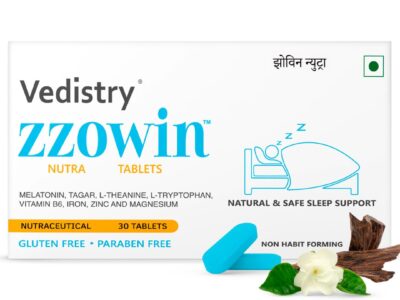 Zzowin Sleep Support Tablets with Melatonin 5mg pack front view