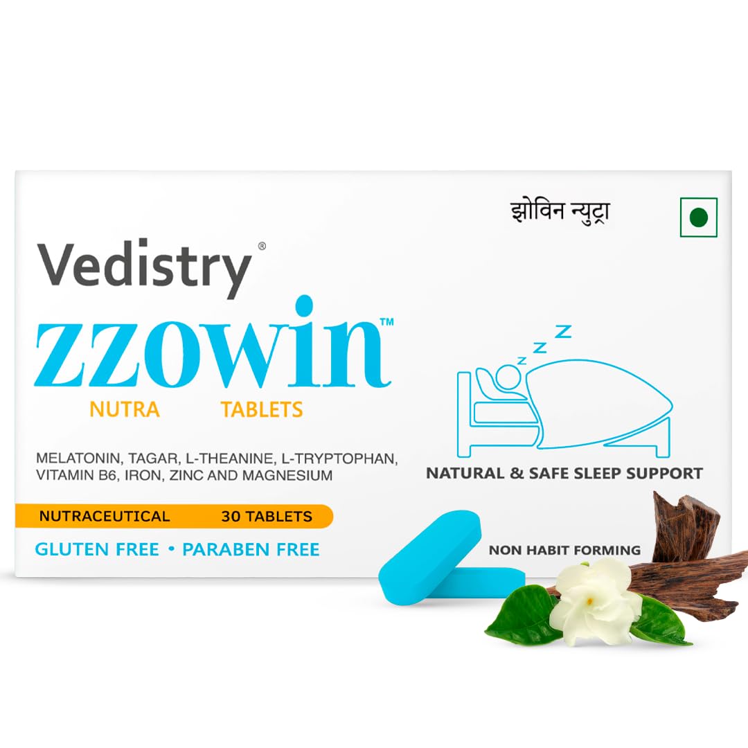 Zzowin Sleep Support Tablets with Melatonin 5mg pack front view